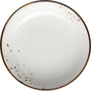 Mäser Mély tányér Pintar White barna pöttyök 21 cm