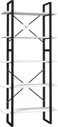vidaXL ötszintes fehér fenyőfa könyvszekrény 80 x 30 x 175 cm
