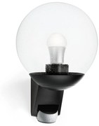 STEINEL 005535-Kültéri fali lámpa érzékelővel L585S 1xE27/60W fekete IP44