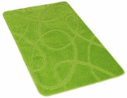 Kvalitex Elipsy fürdőszoba szőnyeg zöld, 60 x 100 cm