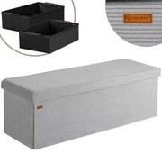 Deuba Tárolópad 114x38x38 cm - szürke