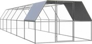 vidaXL kültéri horganyzott acél tyúkól 3 x 12 x 2 m