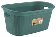 STEFANPLAST Mosodai kosár 35 l, 58x38x28cm, zöld-szürke