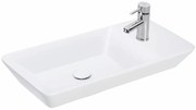Sanovit - PULTRA ültethető - Top Counter- porcelán mosdó - bal vagy jobb csaplyukas - - 70 x 35 cm
