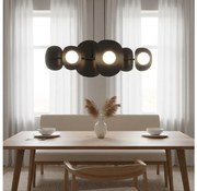 ELEMENTI kábeles csillár, 6 x G9, 8 W, 230 V, fekete