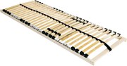 vidaXL Lécalap Barna 80 x 190 cm Tömör bükkfa
