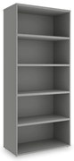 SimpleOffice magas szekrény 80 x 40 x 180 cm, szürke