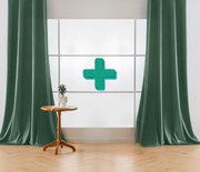 VELVET menta sötétítő függöny 140x250 cm (2 db), rojtos szalaggal