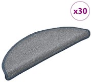 30 db világoskék és kék félkör alakú lépcsőszőnyeg 56 x 17 x 3 cm