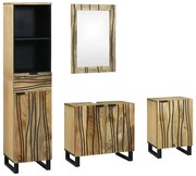 Fürdőszoba bútor szett fiókkal 4 pcs Barna 38 x 33 x 160 cm