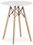 AKCIÓ Fehér étkezőasztal OSLO 60x60cm II. osztály