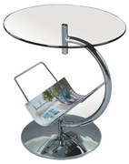 Kávésasztal ALMA 50x45 cm fényezett króm