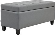 HOMCOM Kárpitozott Tárolópad - Kellemes Megjelenésű - 100 x 40 x 44 cm | Aosom