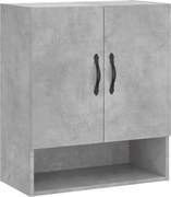 vidaXL betonszürke szerelt fa faliszekrény 60 x 31 x 70 cm