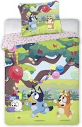 Bluey Garden Party gyerek, ovis ágyneműhuzat 100×135cm, 40×60 cm
