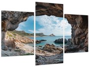 Kép - Barlang a tenger mellett (90x60 cm)