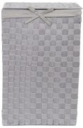 Laundry Basket Linen szürke, fedeles szennyeskosár, magasság 60 cm - Compactor