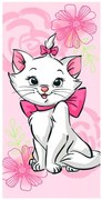 Disney Marie Pink Flower fürdőlepedő, strand törölköző 70*140cm