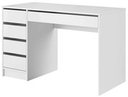 Fésülködőasztal, fehér/fehér fényes, DAKOTA