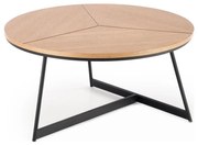 Kávésasztal KARIDA 41x80 cm bézs/fekete