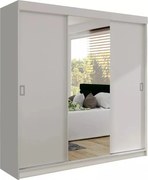 Bill 1 200 Tolóajtós Szekrény 200cm, Fehér