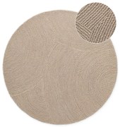 Bézs kézi szövésű gyapjú kerek szőnyeg ø 150 cm Calmio – Hanse Home