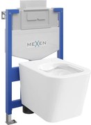 Mexen falba építhető WC készlet Fenix XS-U WC csészével Teo, fényes fehér - 6853385XX00