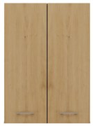 Aldabra Pola mini DD felső fürdőszoba szekrény, 64x90x30 cm, antracit-tölgy