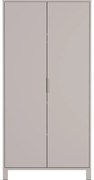 Krémszínű gyerek ruhásszekrény 89x180x54 cm Alkmaar – Germania