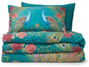 Kékeszöld egyszemélyes pamut-szatén ágyneműhuzat 135x200 cm Xanadu Peacock – Matthew Williamson