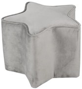 Világosszürke bársony gyerek puff Lil Sofa – Roba