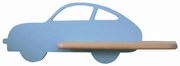 LED gyerekszoba falilámpa polccal CAR LED/5W/230V kék/fa