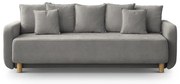 Szürke kinyitható tárolóhelyes kanapé 231 cm Elen – Micadoni