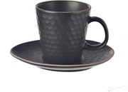 Fekete kerámia csésze cappucinóhoz 250 ml Tea Time – Orion