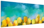 Sárga tulipán képe (120x50 cm)