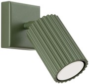 Sollux SL.1616 - Fali spotlámpa KARBON 1xGU10/10W/230V zöld