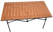 Kempingasztal gördülőlappal 54x93 cm