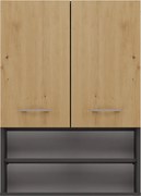 Pola mini DK felső fürdőszoba szekrény, antracit-tölgy