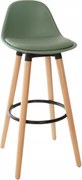Skandináv Bárszék Magas Bárszék Zöld Háttámlával 92X42