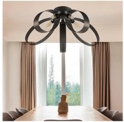 ONLI - Mennyezeti lámpa SERENA 5xE14/6W/230V fekete