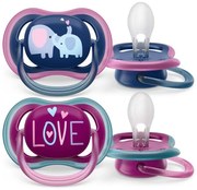 Baba cumi Ultra air Avent + 18 hónap - 2 darab lány elefánt