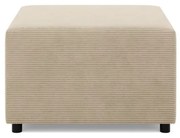 Zeus puff, kordbársony, 70x70, bézs