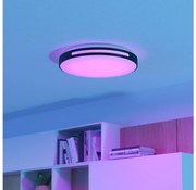 Eglo 300687-LED RGBW Dimmelhető mennyezeti lámpa MONTEGRANARO-Z LED/18,5W/230V fekete + távirányító