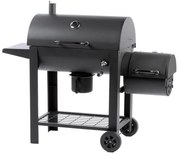 Fieldmann - Faszén grill füstölővel fekete