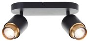 Brilliant - LED spotlámpa COVELO 2xGU10/5W/230V fekete/arany