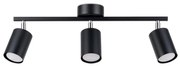 Sollux SL.1128 - Spotlámpa LEMMI 3xGU10/40W/230V fekete