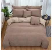 Krepp ágyneműhuzat TABULA barna + párnahuzat 40x50 cm Ágyneműhuzat mérete: 70 x 90 cm | 140 x 200 cm