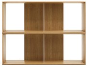 Natúr színű moduláris polcrendszer szett tölgyfa dekorral 2 db-os 101x76 cm Litto – Kave Home
