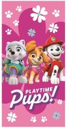 Rózsaszín pamut gyerek fürdőlepedő 70x140 cm Paw Patrol – Jerry Fabrics
