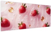 Kép - Eprek buborékokban (120x50 cm)